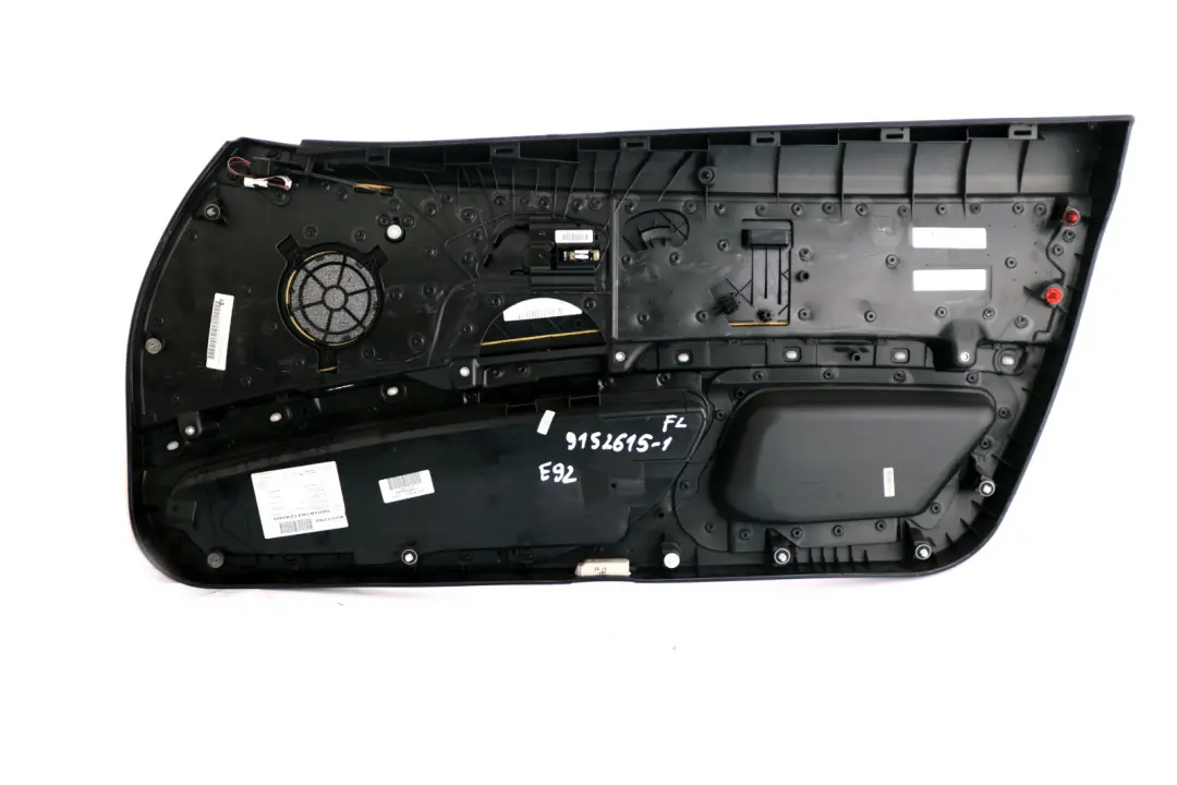 Front Left N/S Door Card Cloth Lining Anthracite Trim Panel to BMW 3 Series E92 1 with Part number 9152615 BMW 3 Series E92 1 Front Left N/S Door Card Cloth Lining Anthracite Trim Panel - SKU rhd-9152615-1 - Part number 9152615