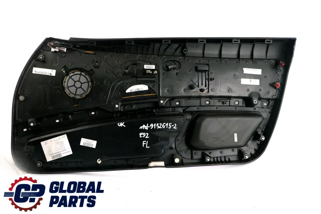 Front Left N/S Door Card Cloth Lining Anthracite Trim Panel to BMW 3 Series E92 2 with Part number 9152615 BMW 3 Series E92 2 Front Left N/S Door Card Cloth Lining Anthracite Trim Panel - SKU rhd-9152615-2 - Part number 9152615