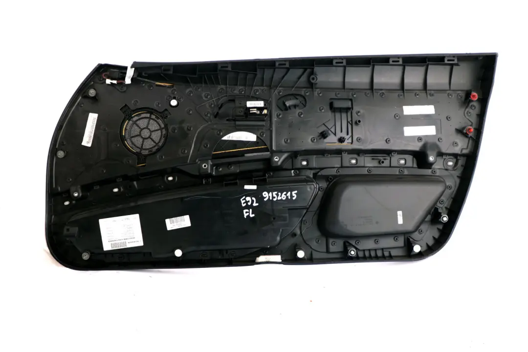 Front Left N/S Door Card Cloth Lining Anthracite Trim Panel to BMW 3 Series E92 with Part number 9152615 BMW 3 Series E92 Front Left N/S Door Card Cloth Lining Anthracite Trim Panel - SKU rhd-9152615 - Part number 9152615