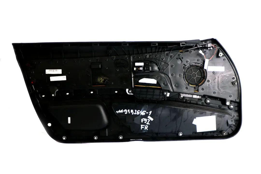 Front Right O/S Door Card Cloth Lining Anthracite Trim Panel to BMW 3 Series E92 1 with Part number 9152616 BMW 3 Series E92 1 Front Right O/S Door Card Cloth Lining Anthracite Trim Panel - SKU rhd-9152616-1 - Part number 9152616