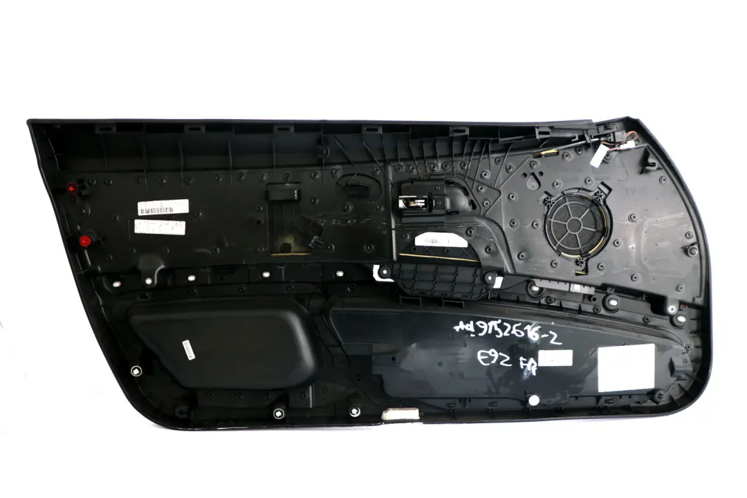 Front Right O/S Door Card Cloth Lining Anthracite Trim Panel to BMW 3 Series E92 2 with Part number 9152616 BMW 3 Series E92 2 Front Right O/S Door Card Cloth Lining Anthracite Trim Panel - SKU rhd-9152616-2 - Part number 9152616