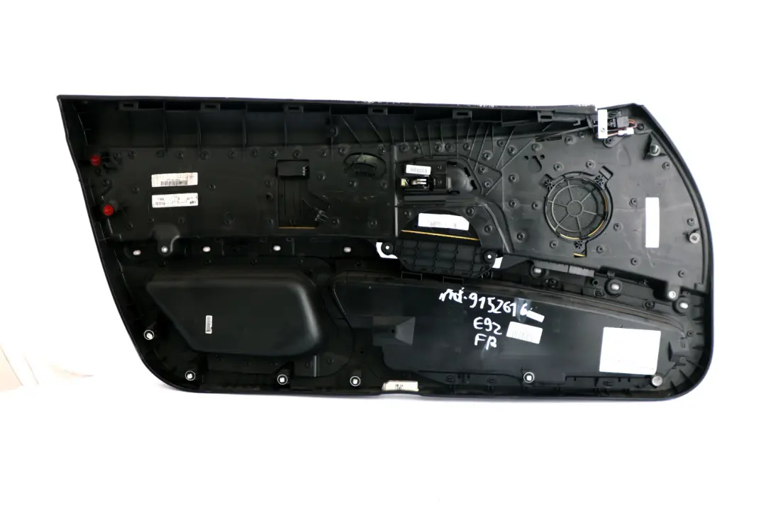 Front Right O/S Door Card Cloth Lining Anthracite Trim Panel to BMW 3 Series E92 with Part number 9152616 BMW 3 Series E92 Front Right O/S Door Card Cloth Lining Anthracite Trim Panel - SKU rhd-9152616 - Part number 9152616