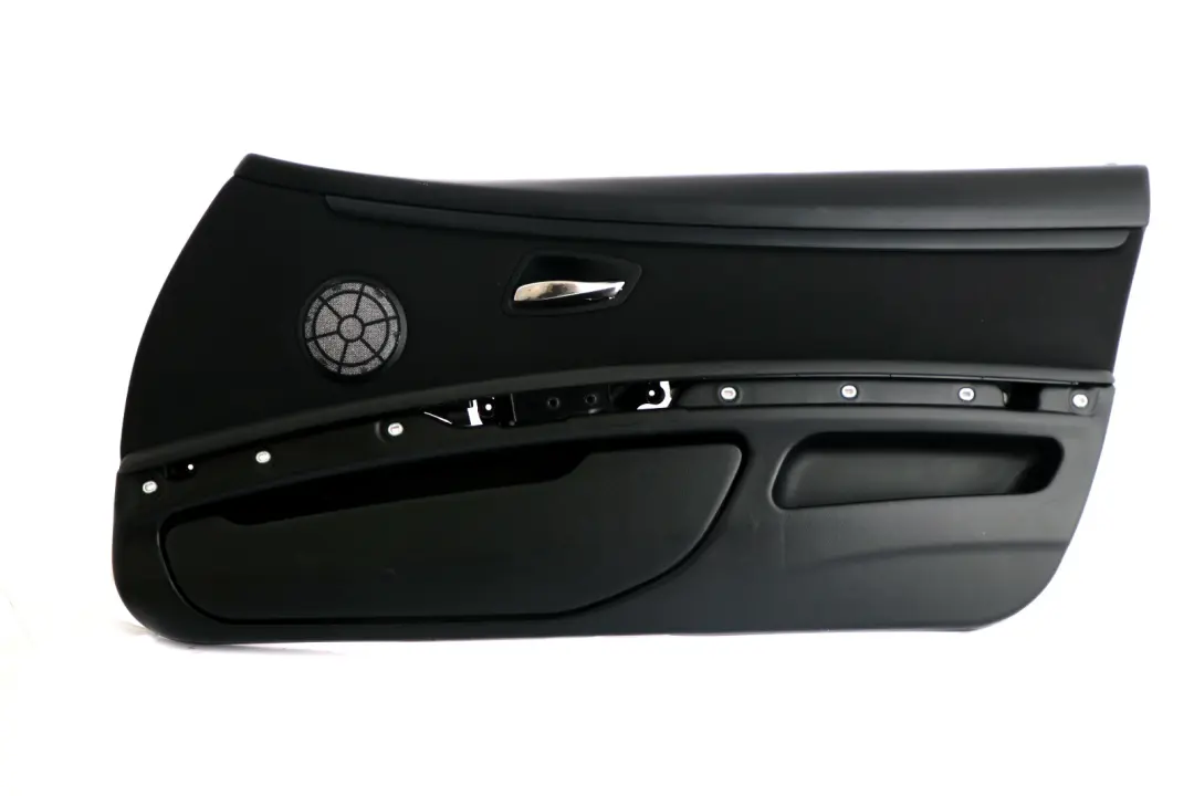 Front Right O/S Door Card Cloth Lining Anthracite Trim Panel to BMW 3 Series E92 with Part number 9152616 BMW 3 Series E92 Front Right O/S Door Card Cloth Lining Anthracite Trim Panel - SKU rhd-9152616 - Part number 9152616