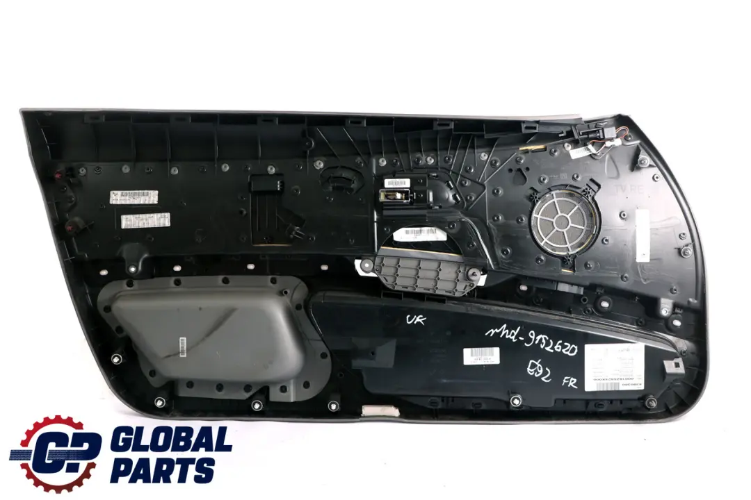BMW 3 Series E92 E93 Front Right O/S Door Card Lining Trim Panel Cloth Grey - SKU rhd-9152620 - Part number 9152620