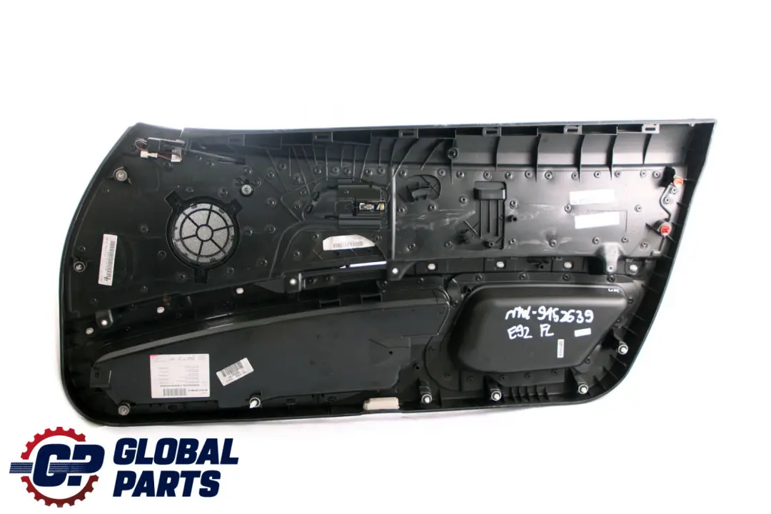 Front Left N/S Door Card Cloth Pearlpoint Lining Trim Panel to BMW 3 E92 Coupe with Part number 9152639 BMW 3 E92 Coupe Front Left N/S Door Card Cloth Pearlpoint Lining Trim Panel - SKU rhd-9152639 - Part number 9152639