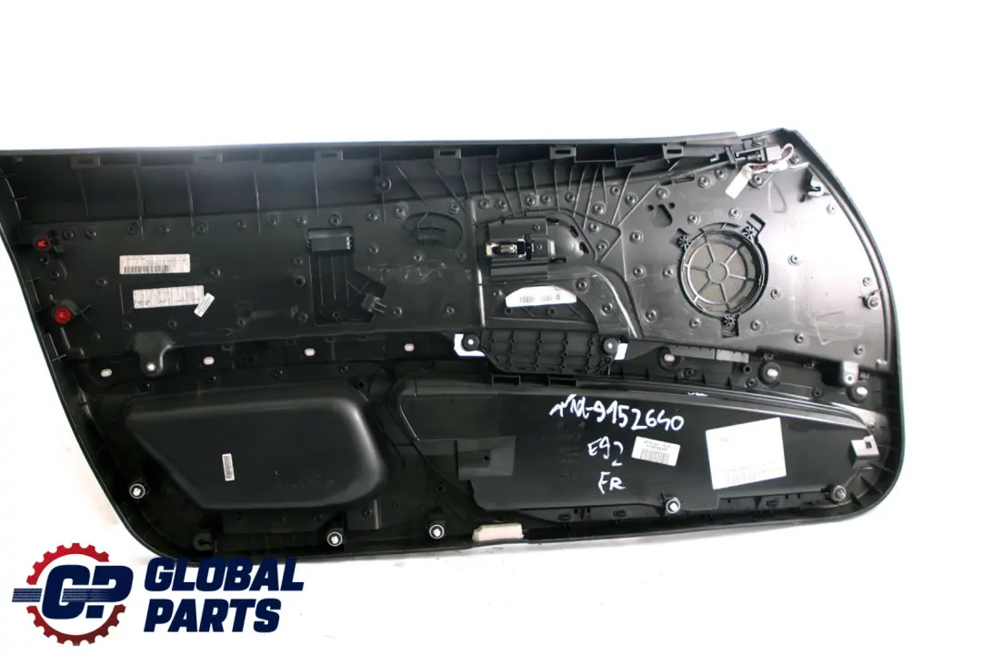 Front Right O/S Door Card Cloth Pearlpoint Lining Trim Panel to BMW 3 E92 Coupe with Part number 9152640 BMW 3 E92 Coupe Front Right O/S Door Card Cloth Pearlpoint Lining Trim Panel - SKU rhd-9152640 - Part number 9152640