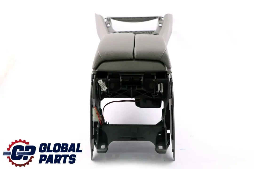 BMW 3 Series E90 E91 LCI 2 Grey Split Slide Centre Console Leatherette Armrest - SKU rhd-9153216-2 - Part number 9153216