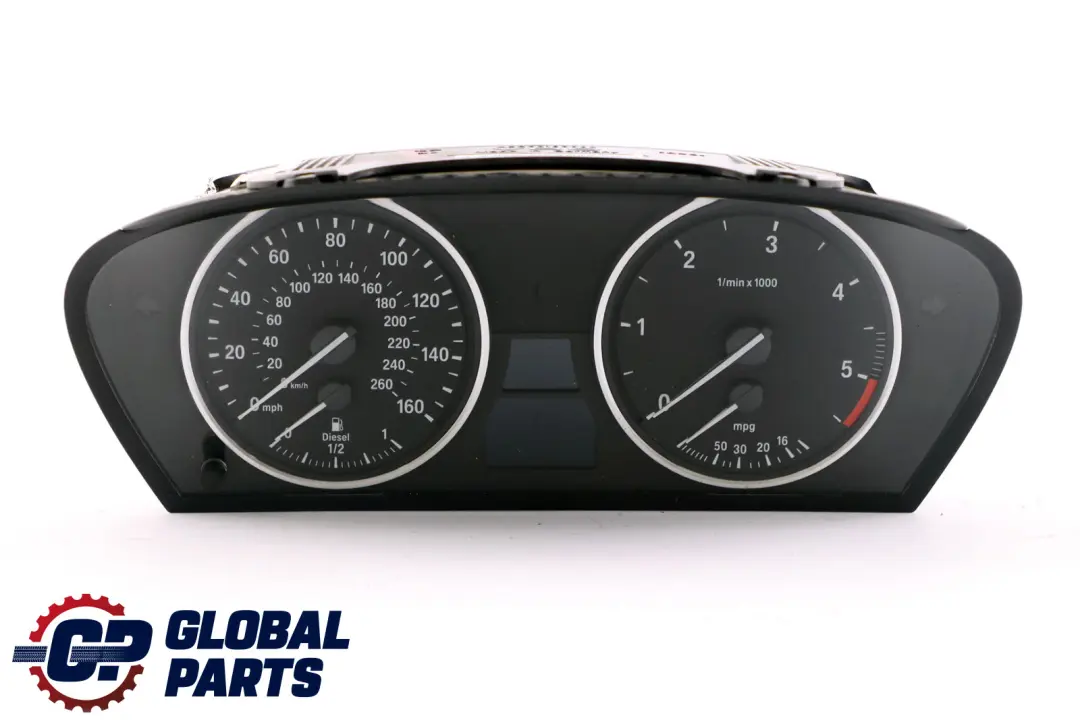 BMW 5 Series E60 E61 LCI Instrument Cluster Clocks Speedo Automatic Diesel - SKU rhd-9153756-1 - Part number 9194890