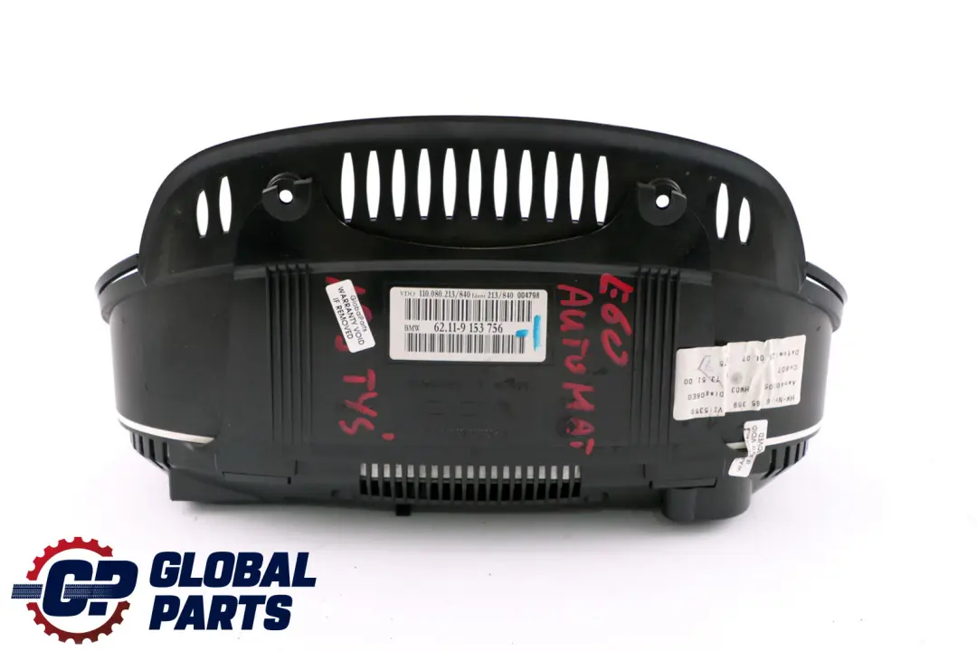 Instrument Cluster Clocks Speedo Automatic Diesel to BMW 5 Series E60 E61 LCI with Part number 9194890 BMW 5 Series E60 E61 LCI Instrument Cluster Clocks Speedo Automatic Diesel - SKU rhd-9153756-1 - Part number 9194890