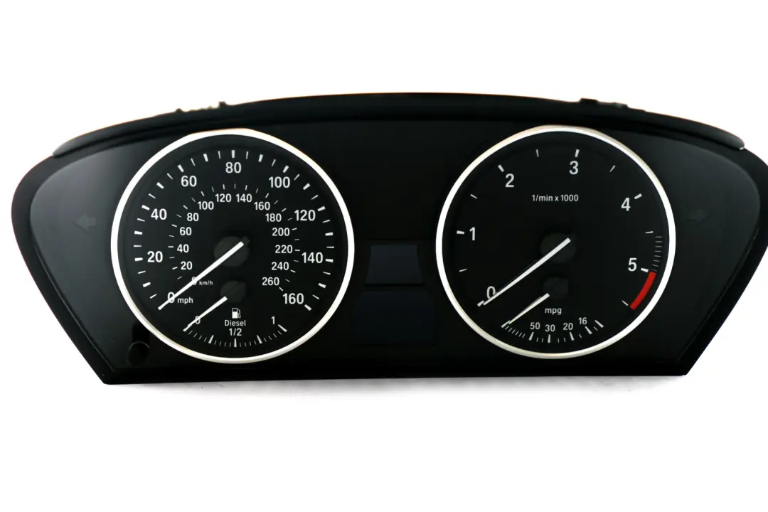 BMW 5 Series E60 E61 LCI Instrument Cluster Clocks Speedo Manual Diesel 9153756 - SKU rhd-9153756 - Part number 9194890