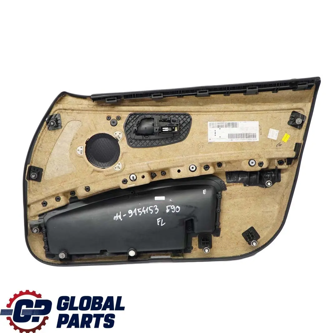 BMW 3 E90 E91 Door Card Trim Panel Front Left N/S Cloth Anthracite - SKU rhd-9154153 - Part number 9154153