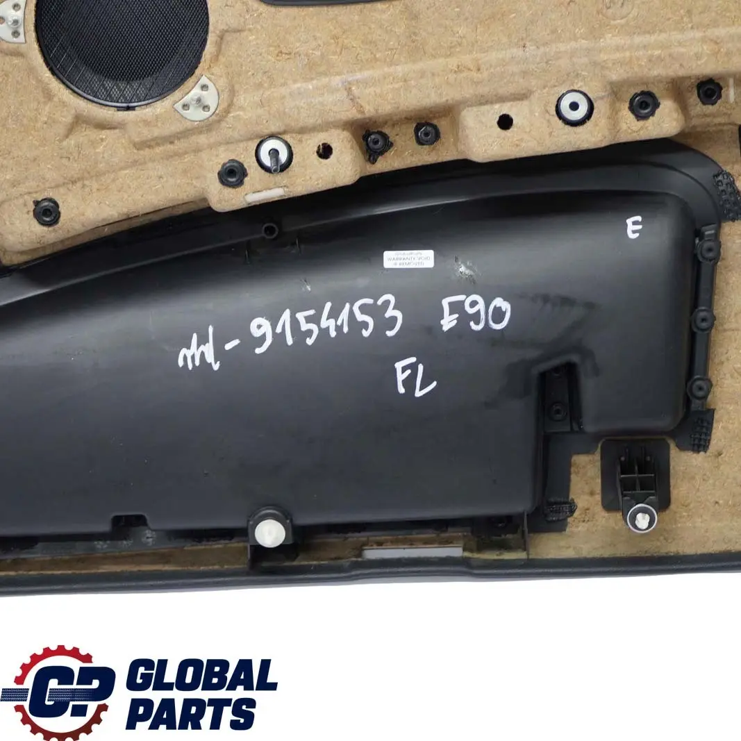 Door Card Trim Panel Front Left N/S Cloth Anthracite to BMW 3 E90 E91 with Part number 9154153 BMW 3 E90 E91 Door Card Trim Panel Front Left N/S Cloth Anthracite - SKU rhd-9154153 - Part number 9154153
