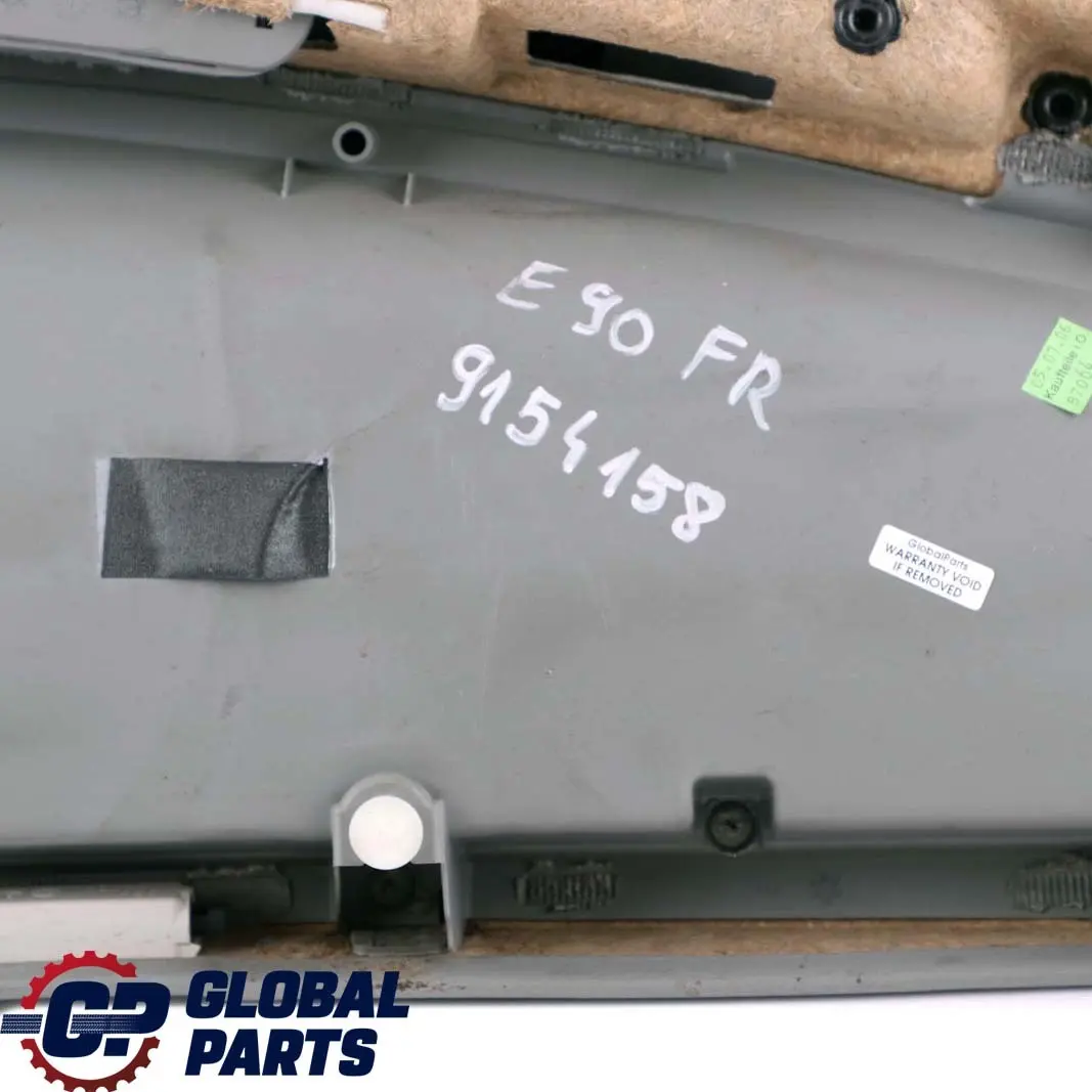 BMW 3 SERIES E90 E91 Grey Cloth Door Card Trim Panel Front Right Driver Side O/S - SKU rhd-9154158 - Part number 9154158