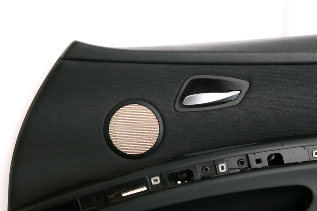 Front Right O/S Door Card Cloth Citrus Black Trim Panel to BMW 3 Series E90 E91 with Part number 9154182 BMW 3 Series E90 E91 Front Right O/S Door Card Cloth Citrus Black Trim Panel - SKU rhd-9154182 - Part number 9154182