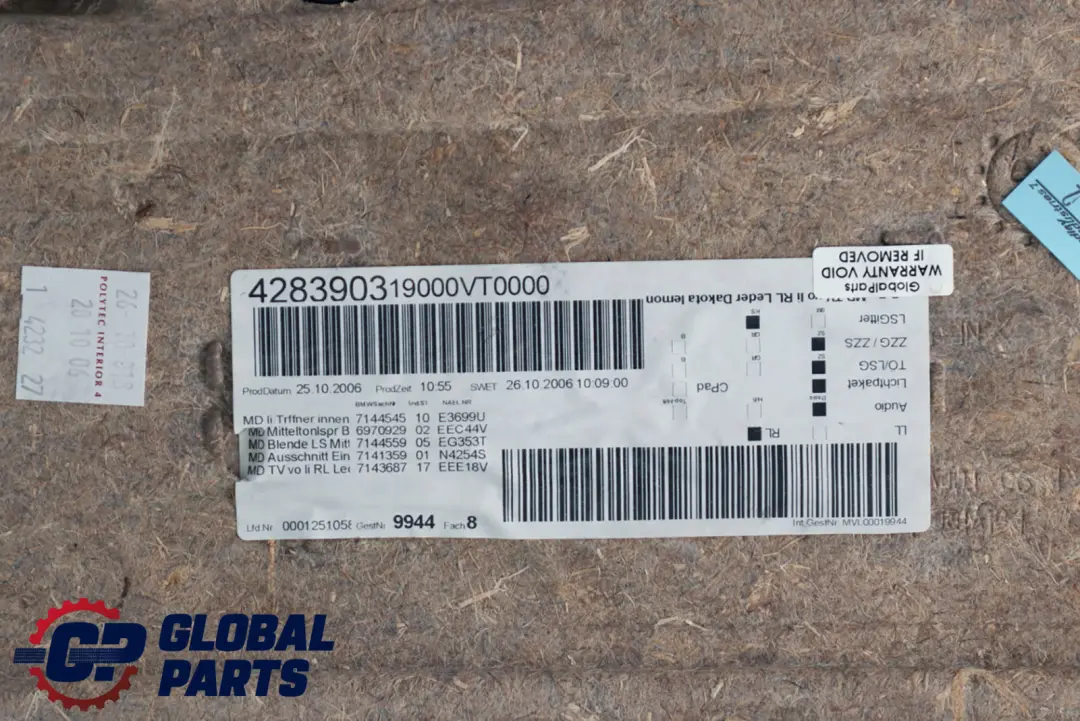 BMW 3 Series E90 E91 2 Front Left N/S Passenger Door Card Panel Lemon Leather - SKU rhd-9154209-2 - Part number 9154209