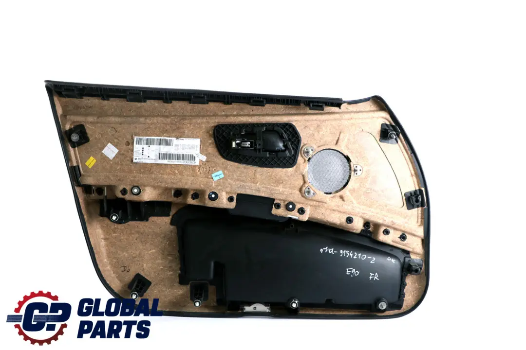 BMW 3 Series E90 E91 2 Front Right O/S Driver Door Card Panel Lemon Leather - SKU rhd-9154210-2 - Part number 9154210