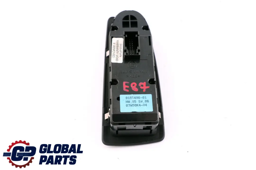 BMW 1 Series E87 E87N Switch Window Lifter Driver's Side Right Black 9155496 - SKU rhd-9155496 - Part number 61319132082