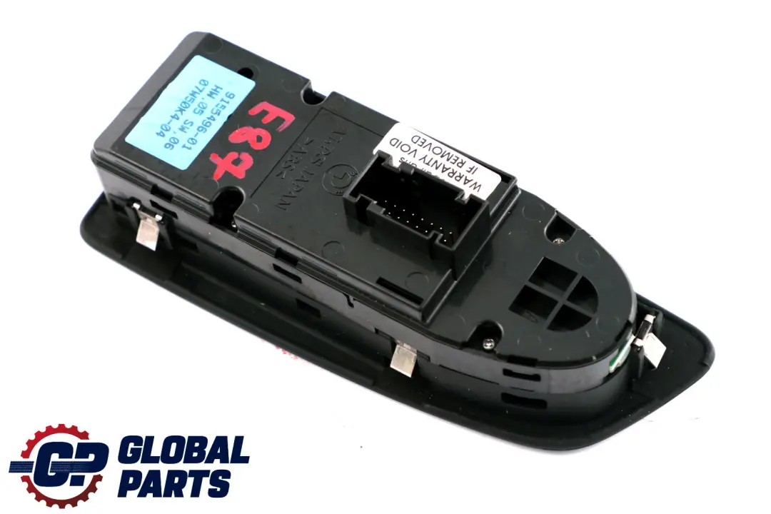 BMW 1 Series E87 E87N Switch Window Lifter Driver's Side Right Black 9155496 - SKU rhd-9155496 - Part number 61319132082