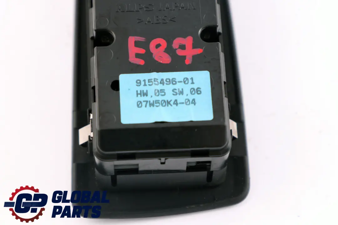 BMW 1 Series E87 E87N Switch Window Lifter Driver's Side Right Black 9155496 - SKU rhd-9155496 - Part number 61319132082