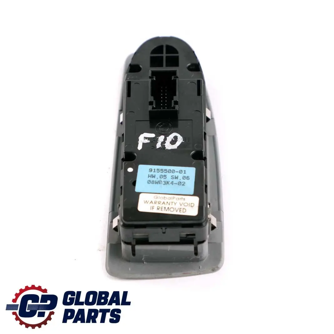 BMW 1 Series E87 LCI Switch Button Window Lifter Driver's Side Grey - SKU rhd-9155500 - Part number 9155500