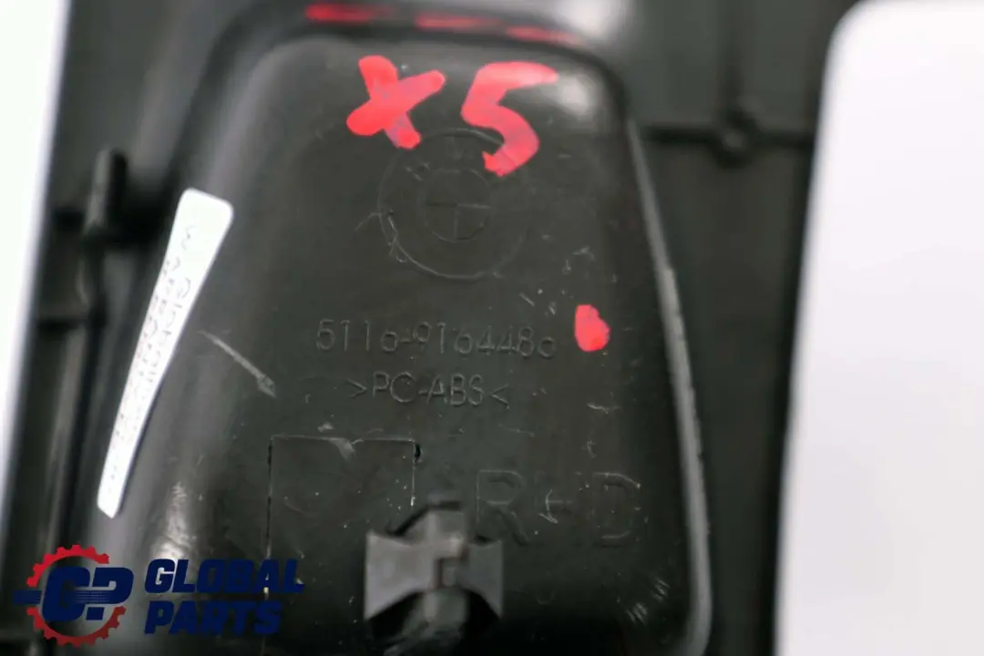 Centre Console Middle Trim Cover Black to BMW X5 X6 Series E70 E71 with Part number 9164486 BMW X5 X6 Series E70 E71 Centre Console Middle Trim Cover Black - SKU rhd-9164486 - Part number 9164486