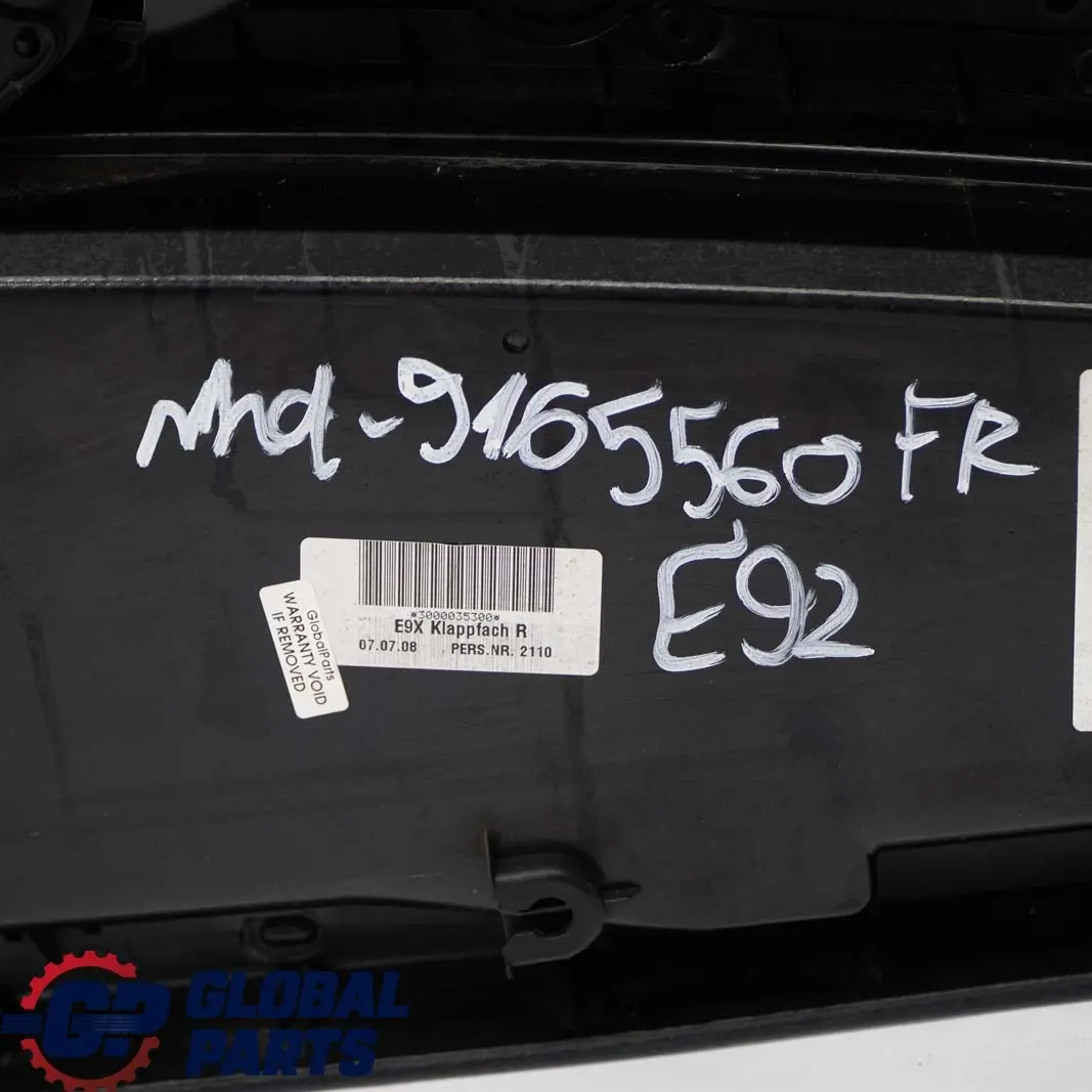 Front Right O/S Door Card Cloth Alcantara Lining Trim Panel to BMW 3 E92 E93 with Part number 9165559 BMW 3 E92 E93 Front Right O/S Door Card Cloth Alcantara Lining Trim Panel - SKU rhd-9165560 - Part number 9165559