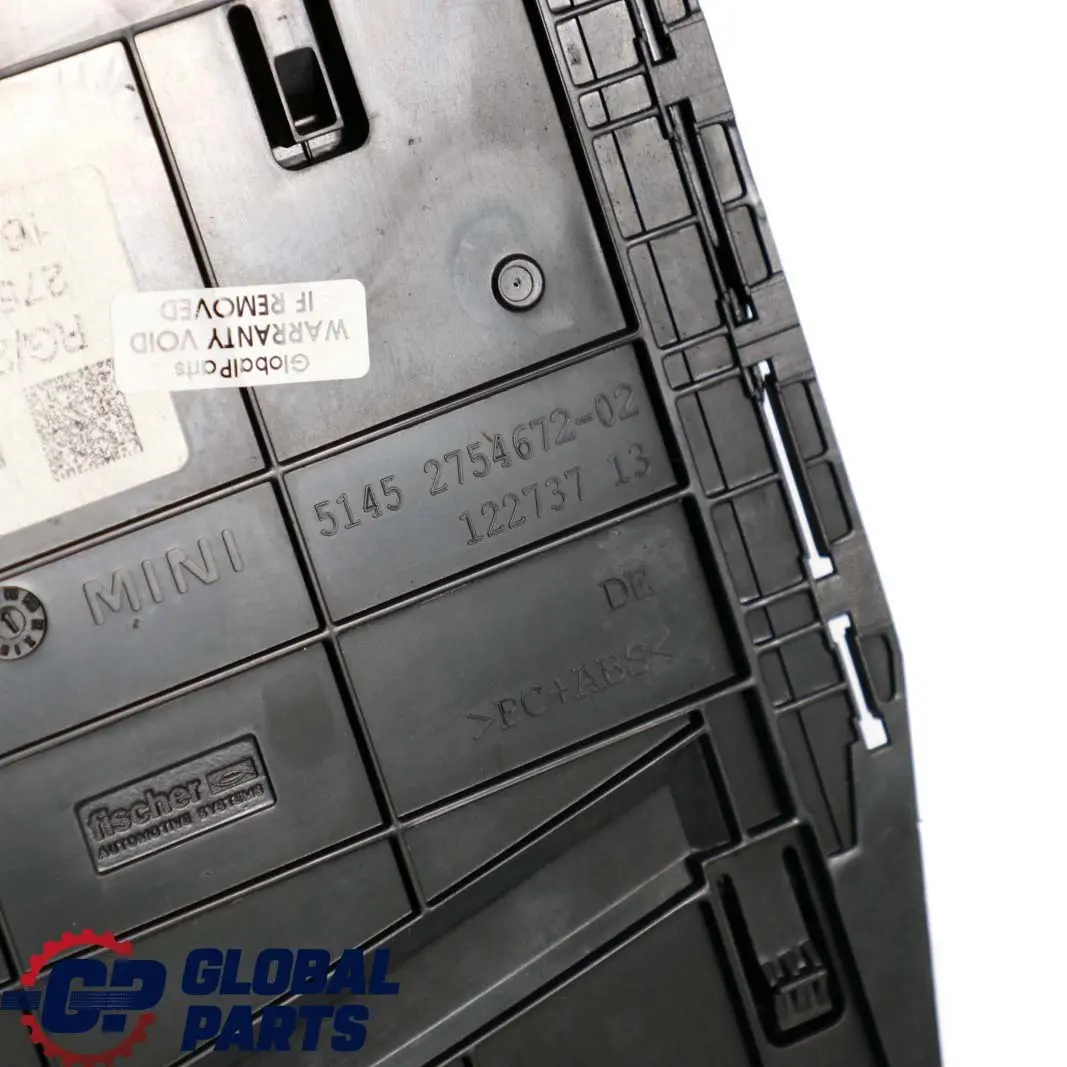 Carrier CD Changer Storage Compartment Panel to MINI Cooper R55 R56 R57 LCI with Part number 9166600 MINI Cooper R55 R56 R57 LCI Carrier CD Changer Storage Compartment Panel - SKU rhd-9166600 - Part number 9166600