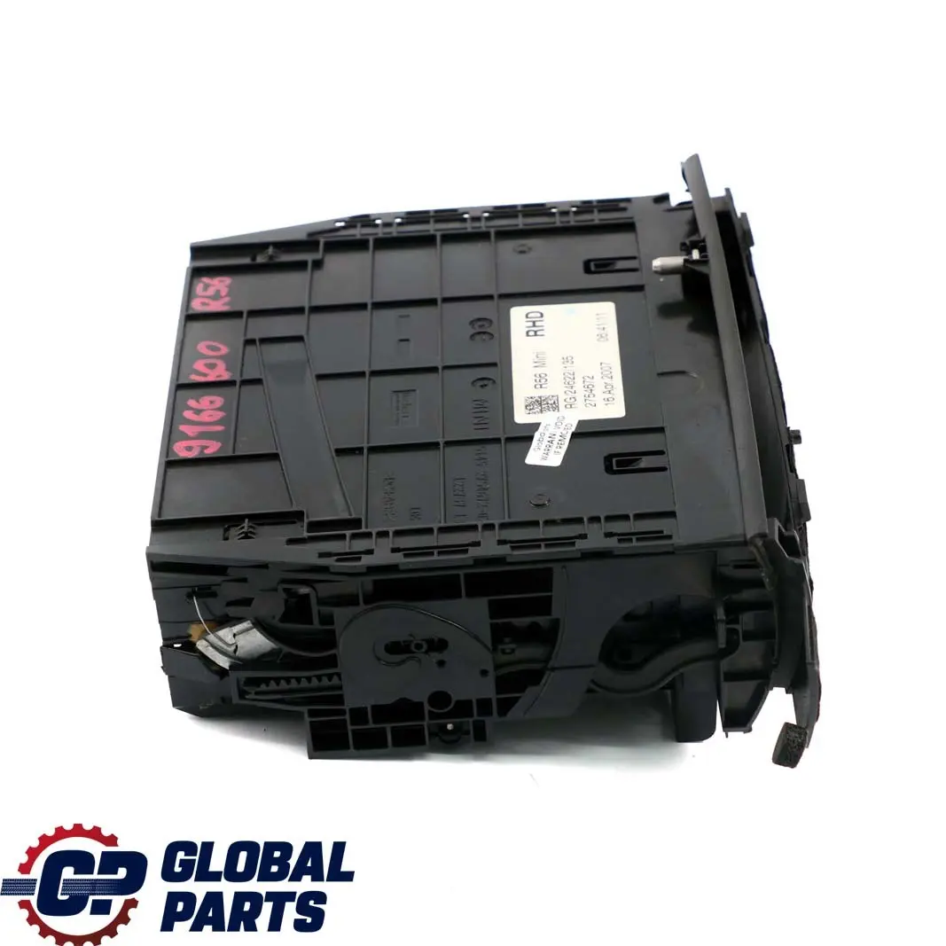 Carrier CD Changer Storage Compartment Panel to MINI Cooper R55 R56 R57 LCI with Part number 9166600 MINI Cooper R55 R56 R57 LCI Carrier CD Changer Storage Compartment Panel - SKU rhd-9166600 - Part number 9166600