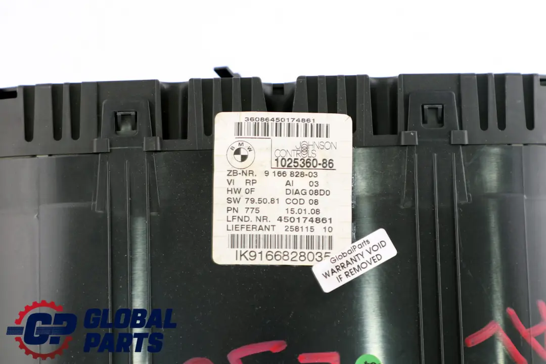 BMW 3 X1 Series E84 E90 Instrument Cluster Speedo Clocks Manual Petrol - SKU rhd-9166828 - Part number 9166828