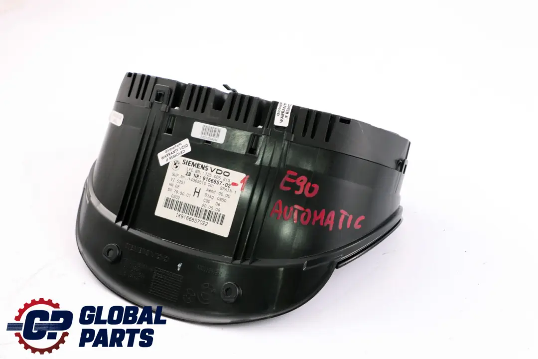 Instrument Cluster Speedo Clocks 9166857 to BMW 3 Series E90 E90N E91 E92 Petrol with Part number 9148045 BMW 3 Series E90 E90N E91 E92 Petrol Instrument Cluster Speedo Clocks 9166857 - SKU rhd-9166857-1 - Part number 9148045