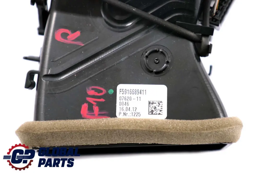 Fresh Air Grille Right O/S Vent Duct Dashboard to BMW 5 Series F10 F11 LCI with Part number 9166894 BMW 5 Series F10 F11 LCI Fresh Air Grille Right O/S Vent Duct Dashboard - SKU rhd-9166894 - Part number 9166894