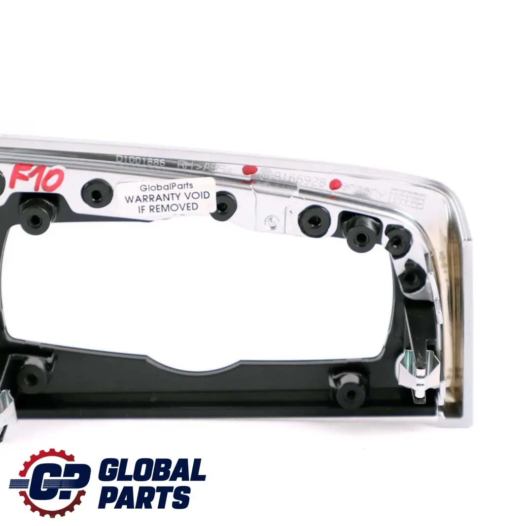 Decor Strip Trim Dashboard I-panel Cover Perlglanz Chrom to BMW 5 Series F10 F11 with Part number 9166928 BMW 5 Series F10 F11 Decor Strip Trim Dashboard I-panel Cover Perlglanz Chrom - SKU rhd-9166928 - Part number 9166928