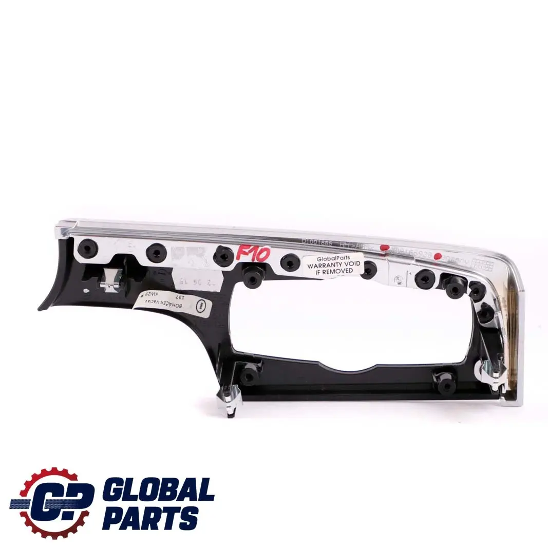 BMW 5 Series F10 F11 Decor Strip Trim Dashboard I-panel Cover Perlglanz Chrom - SKU rhd-9166928 - Part number 9166928