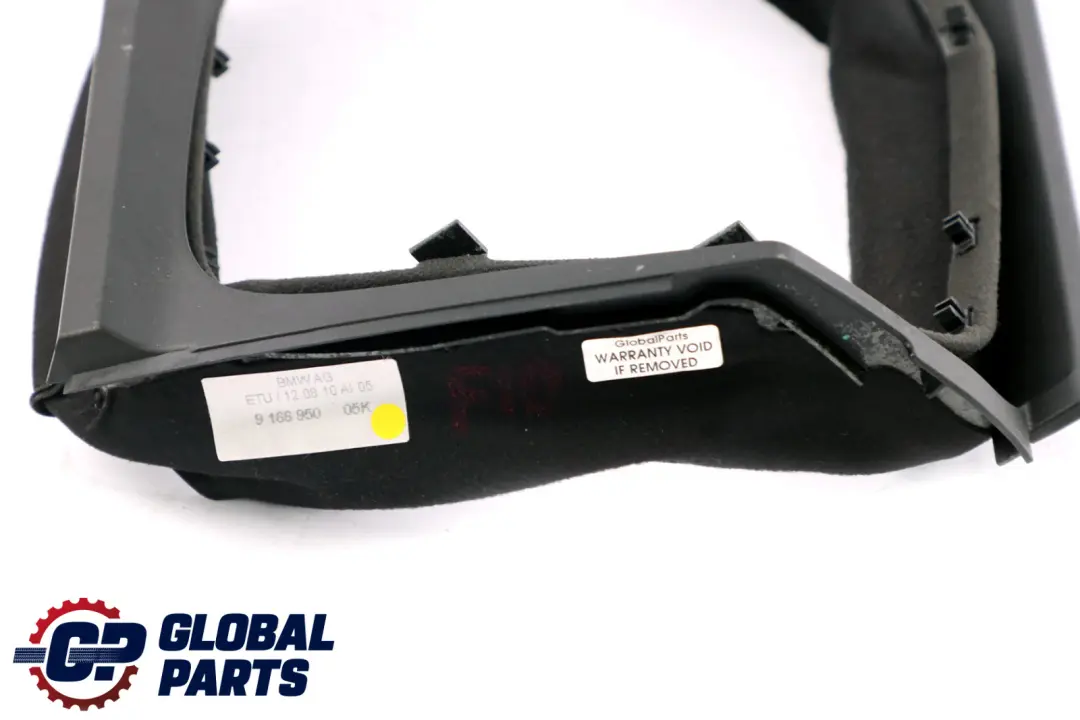 BMW 5 Series F10 F11 LCI Trim Panel Steering Column Slot Cover Black - SKU rhd-9166950 - Part number 9166950