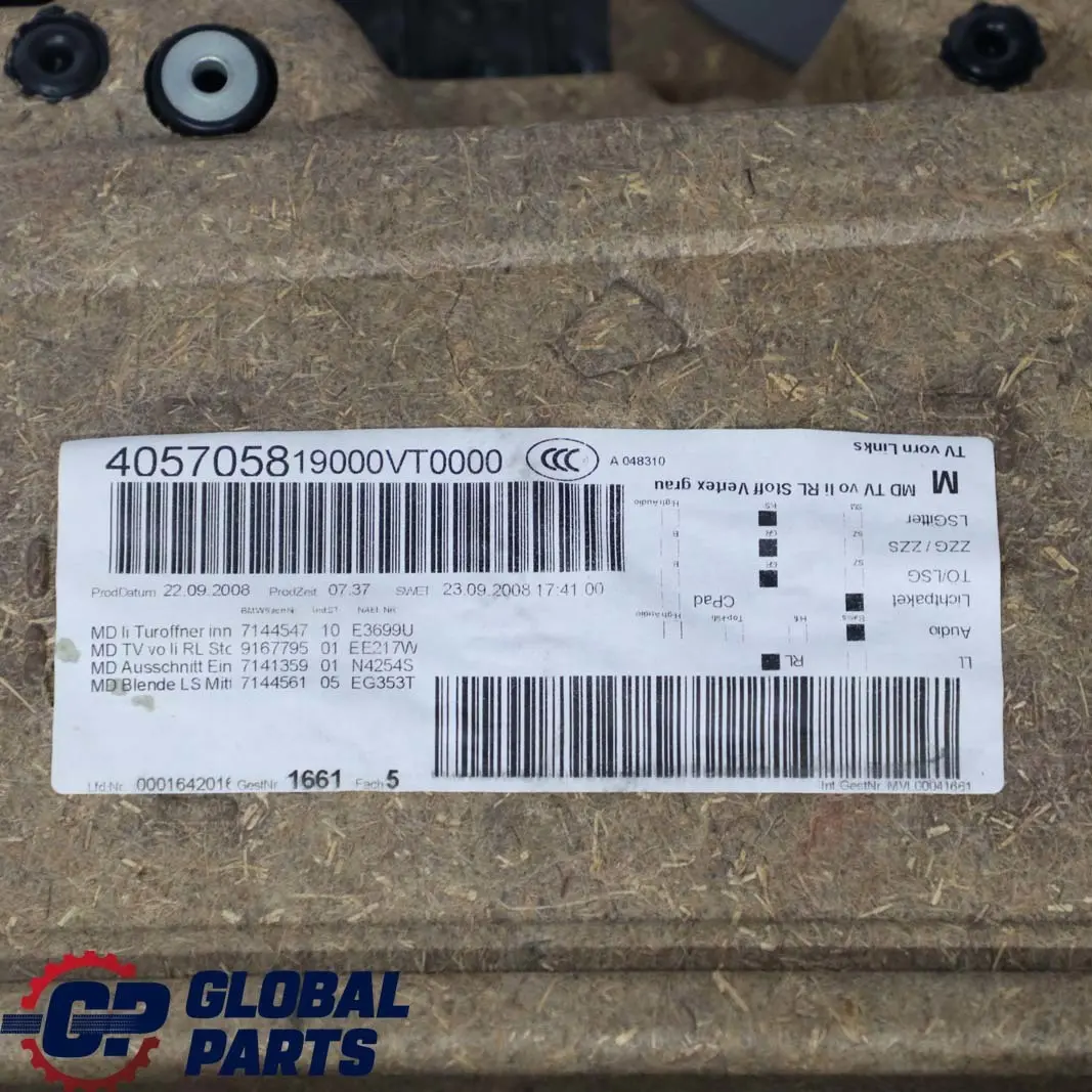 Front Left Door Card N/S Grey Cloth Vertex Trim Panel to BMW 3 Series E90 E91 LCI with Part number 9167795 BMW 3 Series E90 E91 LCI Front Left Door Card N/S Grey Cloth Vertex Trim Panel - SKU rhd-9167795 - Part number 9167795