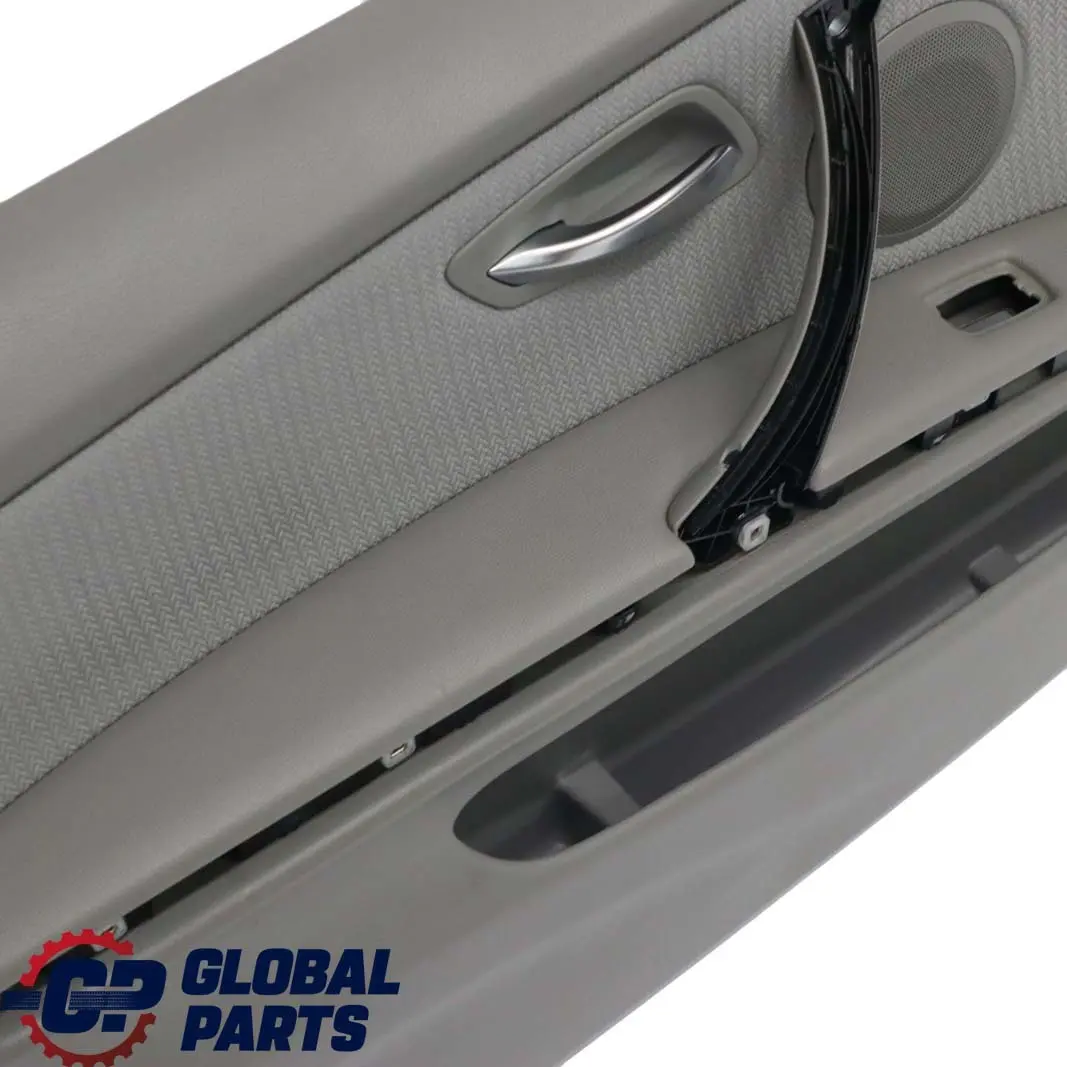 BMW 3 Series E90 E91 LCI Front Left Door Card N/S Grey Cloth Vertex Trim Panel - SKU rhd-9167795 - Part number 9167795