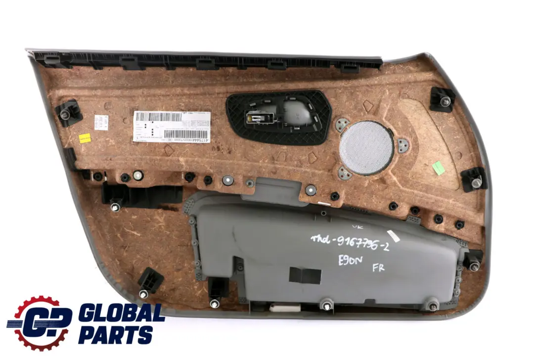 Front Right Door Card Panel O/S Grey Cloth Vertex to BMW 3 Series E90 E91 LCI 2 with Part number 9167796 BMW 3 Series E90 E91 LCI 2 Front Right Door Card Panel O/S Grey Cloth Vertex - SKU rhd-9167796-2 - Part number 9167796