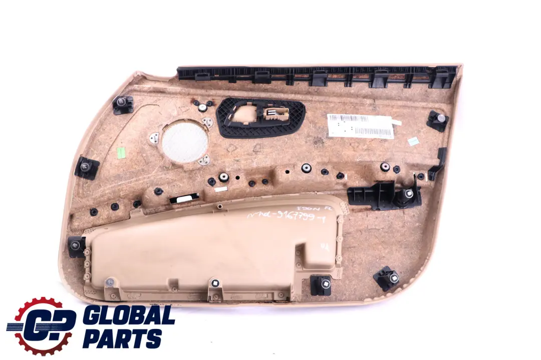 Front Left Door N/S Card Panel Beige Cloth Vertex to BMW 3 Series E90 E91 LCI 1 with Part number 9167799 BMW 3 Series E90 E91 LCI 1 Front Left Door N/S Card Panel Beige Cloth Vertex - SKU rhd-9167799-1 - Part number 9167799