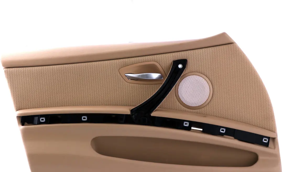 BMW 3 Series E90 E91 LCI Front Left Door Card N/S Beige Cloth Vertex Trim Panel - SKU rhd-9167799 - Part number 9167799
