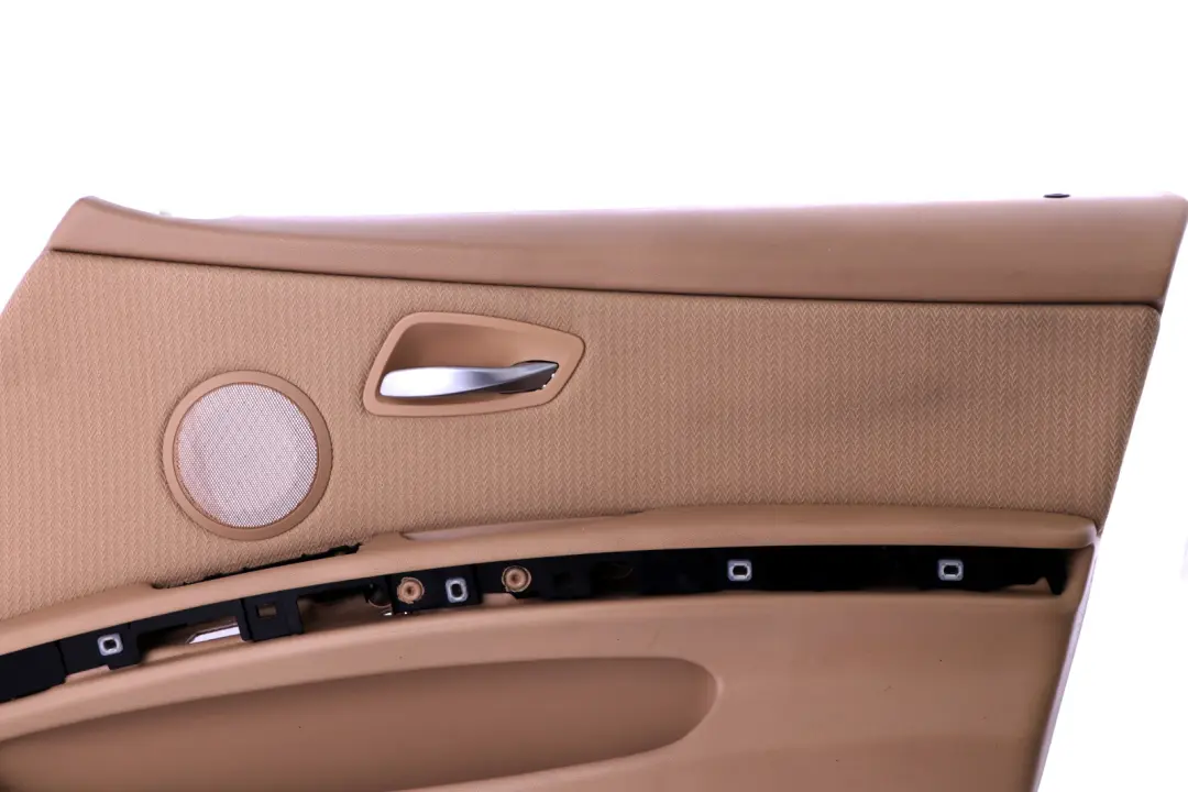 BMW 3 Series E90 E91 LCI Front Right Door Card O/S Beige Cloth Vertex Panel - SKU rhd-9167800 - Part number 9167800