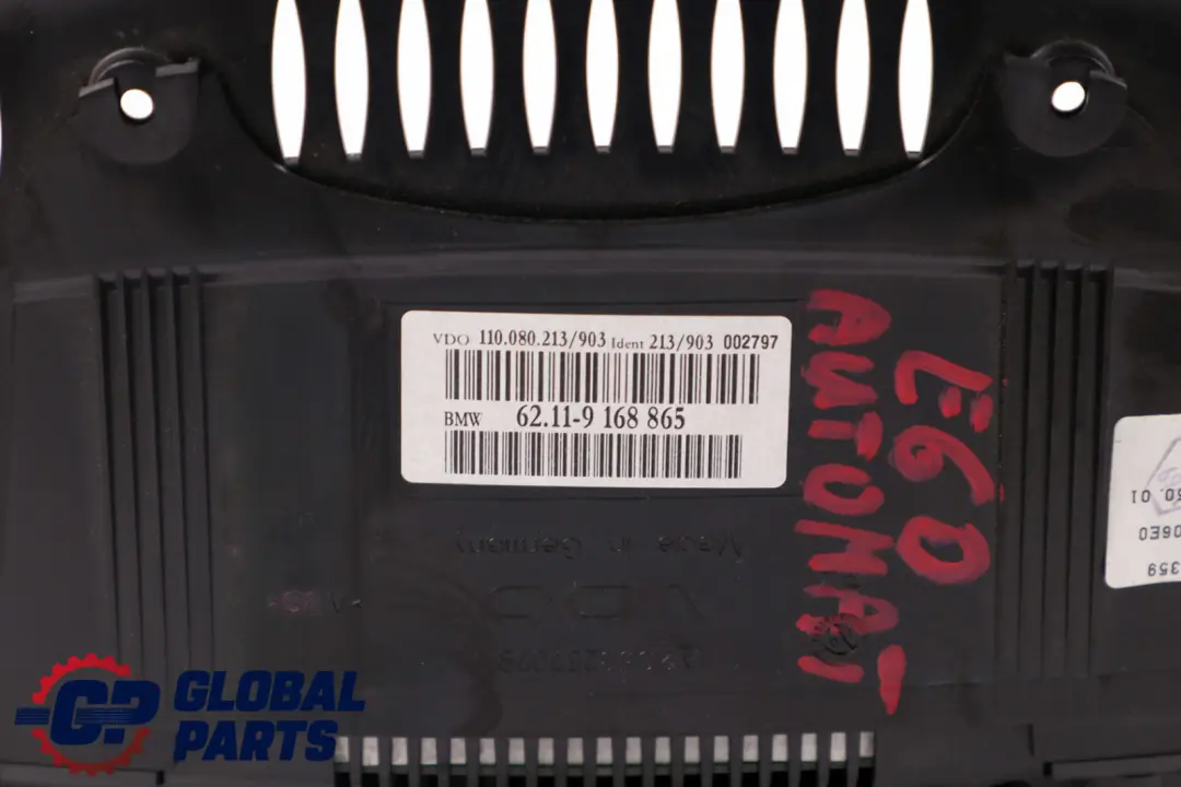 BMW E60 E61 LCI Instrument Cluster Clocks Speedo Automatic 9168865 - SKU rhd-9168865 - Part number 9194890