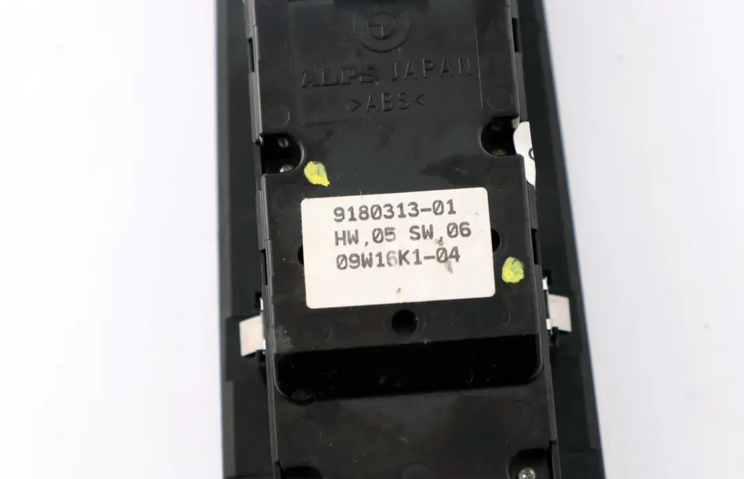 BMW E93 Switch Window Lifter Driver's Side Right O/S Black - SKU RHD-9180313 - Part number 9180313