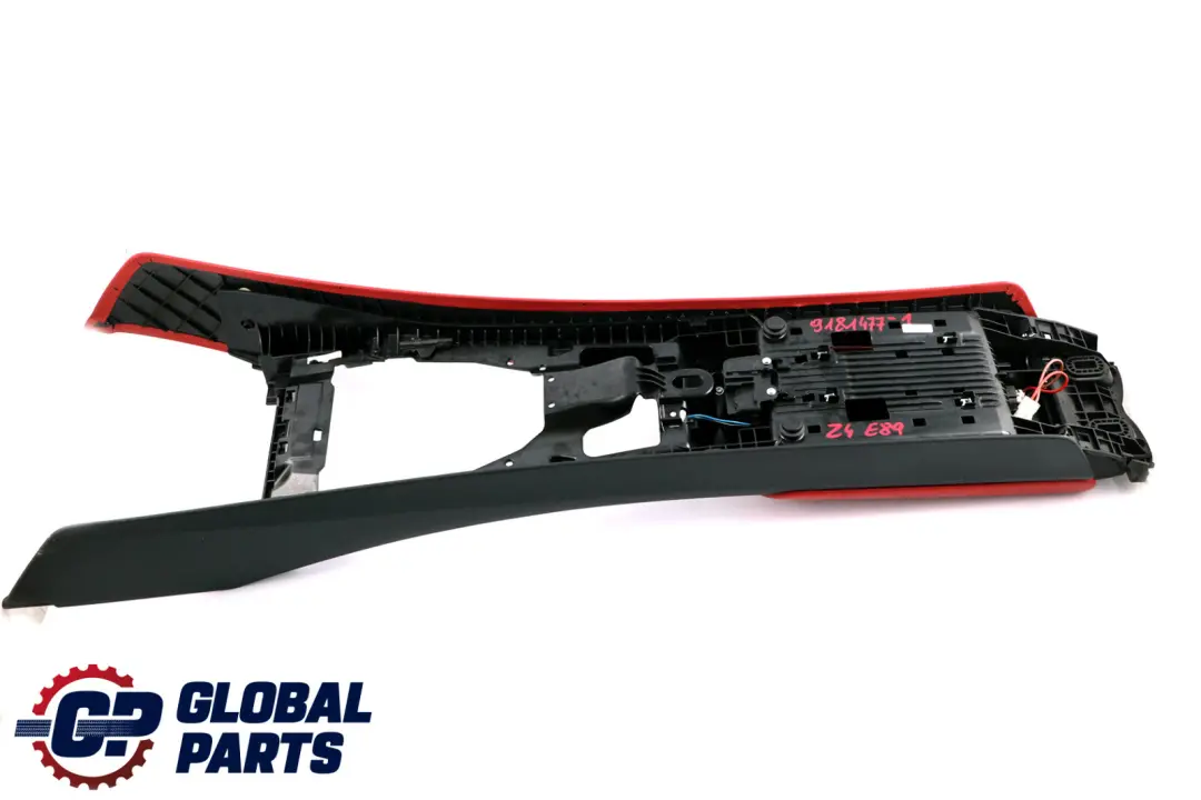 BMW Z4 Series E89 1 Centre Console Armrest Storage Tray Leather Korallrot Red - SKU rhd-9181477-1 - Part number 9181477
