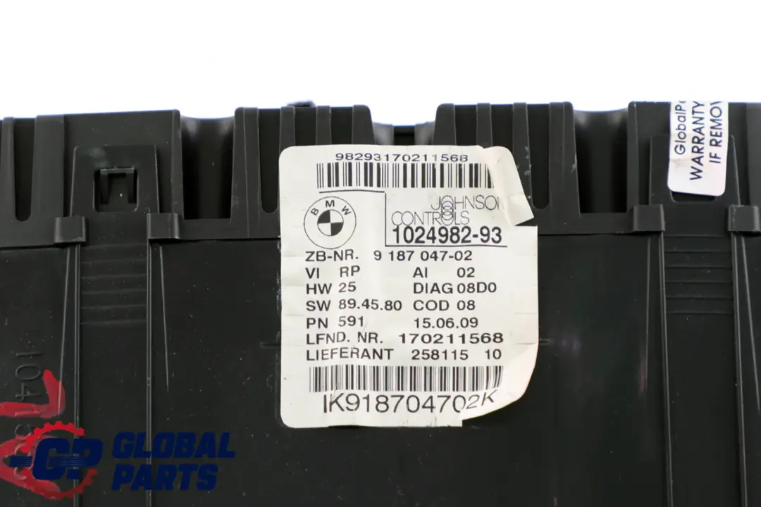 BMW 1 E81 E82 E87 E88 Speedo Clocks Instrument Cluster Diesel Manual - SKU rhd-9187047 - Part number 9187047