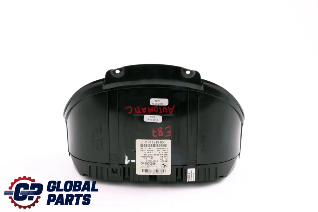 Instrument Cluster Speedo Clocks to BMW 1 Series 1 E81 E82 E87 E88 Diesel with Part number 9187331 BMW 1 Series 1 E81 E82 E87 E88 Diesel Instrument Cluster Speedo Clocks - SKU rhd-9187331-1 - Part number 9187331