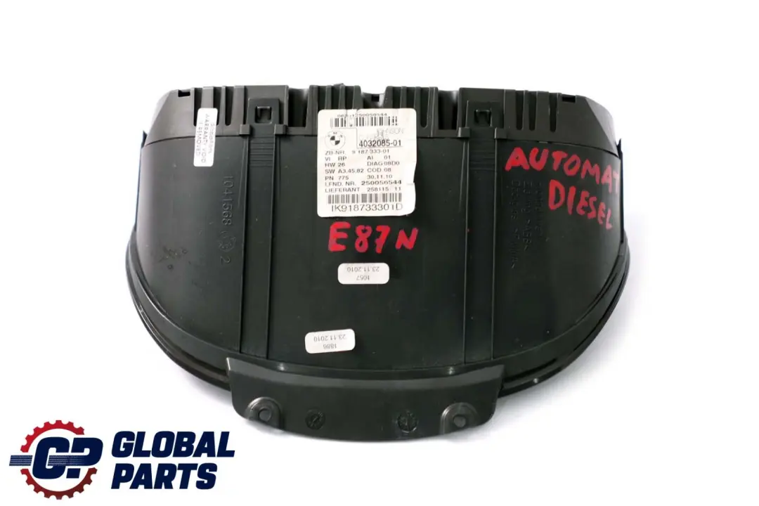 Speedo Clocks Instruments Combination Automatic to BMW 1 E81 E82 E87 LCI with Part number 9187333 BMW 1 E81 E82 E87 LCI Speedo Clocks Instruments Combination Automatic - SKU rhd-9187333 - Part number 9187333