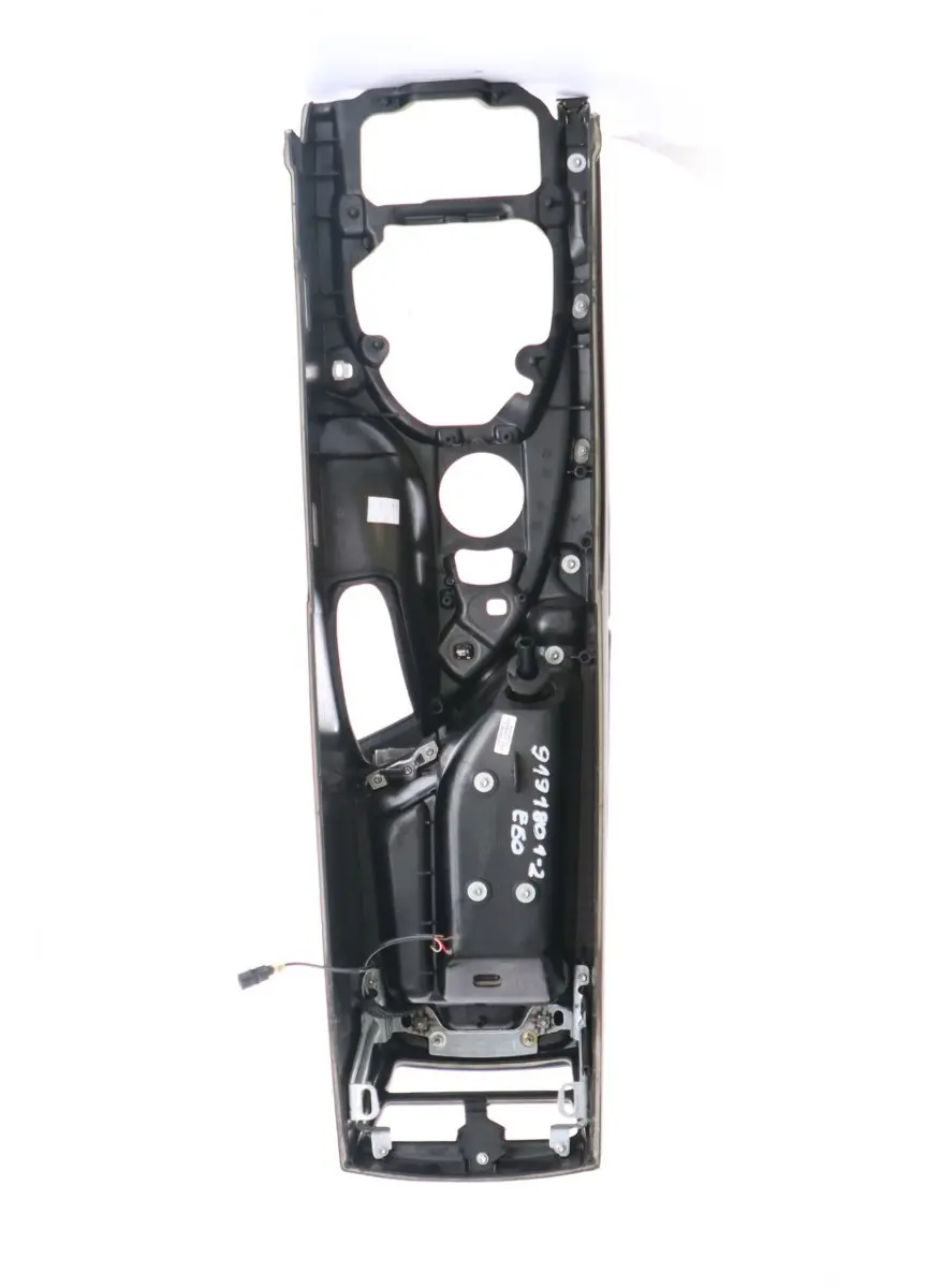 BMW 5 Series E60 E61 2 Black Centre Console Leather Armrest Part - SKU rhd-9191801-2 - Part number 9191801