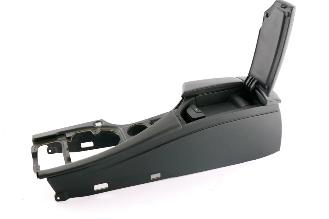 Centre Console Leather Armrest Part to BMW 5 Series E60 E61 2 Black with Part number 9191801 BMW 5 Series E60 E61 2 Black Centre Console Leather Armrest Part - SKU rhd-9191801-2 - Part number 9191801
