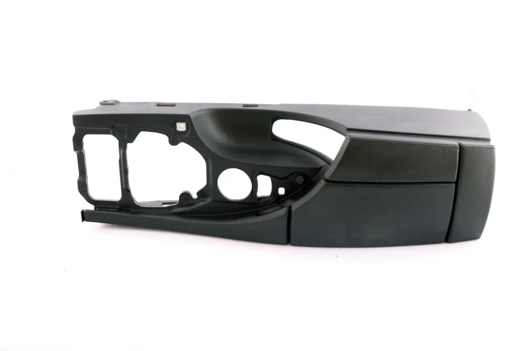 BMW 5 Series E60 E61 2 Black Centre Console Leather Armrest Part - SKU rhd-9191801-2 - Part number 9191801