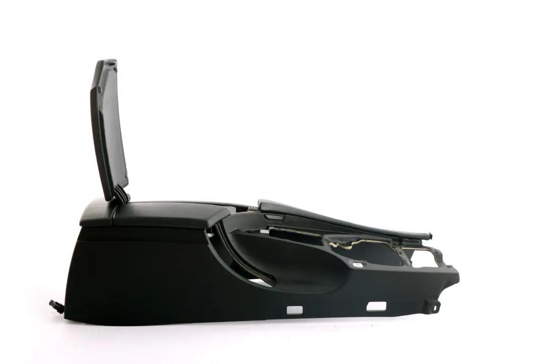 Centre Console Leather Armrest Part to BMW 5 Series E60 E61 4 Black with Part number 9191801 BMW 5 Series E60 E61 4 Black Centre Console Leather Armrest Part - SKU rhd-9191801-4 - Part number 9191801